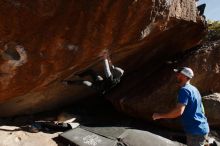 Bouldering in Hueco Tanks on 02/17/2019 with Blue Lizard Climbing and Yoga

Filename: SRM_20190217_1624300.jpg
Aperture: f/8.0
Shutter Speed: 1/250
Body: Canon EOS-1D Mark II
Lens: Canon EF 16-35mm f/2.8 L