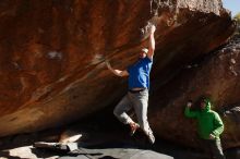 Bouldering in Hueco Tanks on 02/17/2019 with Blue Lizard Climbing and Yoga

Filename: SRM_20190217_1627170.jpg
Aperture: f/8.0
Shutter Speed: 1/250
Body: Canon EOS-1D Mark II
Lens: Canon EF 16-35mm f/2.8 L