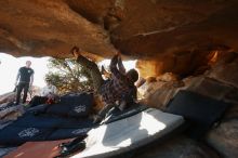 Bouldering in Hueco Tanks on 02/17/2019 with Blue Lizard Climbing and Yoga

Filename: SRM_20190217_1720530.jpg
Aperture: f/4.0
Shutter Speed: 1/320
Body: Canon EOS-1D Mark II
Lens: Canon EF 16-35mm f/2.8 L