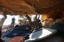 Bouldering in Hueco Tanks on 02/17/2019 with Blue Lizard Climbing and Yoga

Filename: SRM_20190217_1721000.jpg
Aperture: f/4.0
Shutter Speed: 1/320
Body: Canon EOS-1D Mark II
Lens: Canon EF 16-35mm f/2.8 L