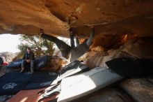 Bouldering in Hueco Tanks on 02/17/2019 with Blue Lizard Climbing and Yoga

Filename: SRM_20190217_1725370.jpg
Aperture: f/4.0
Shutter Speed: 1/320
Body: Canon EOS-1D Mark II
Lens: Canon EF 16-35mm f/2.8 L