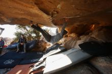 Bouldering in Hueco Tanks on 02/17/2019 with Blue Lizard Climbing and Yoga

Filename: SRM_20190217_1725390.jpg
Aperture: f/4.0
Shutter Speed: 1/320
Body: Canon EOS-1D Mark II
Lens: Canon EF 16-35mm f/2.8 L