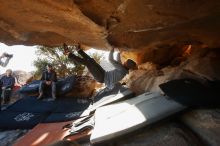 Bouldering in Hueco Tanks on 02/17/2019 with Blue Lizard Climbing and Yoga

Filename: SRM_20190217_1725400.jpg
Aperture: f/4.0
Shutter Speed: 1/320
Body: Canon EOS-1D Mark II
Lens: Canon EF 16-35mm f/2.8 L