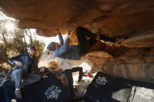 Bouldering in Hueco Tanks on 02/17/2019 with Blue Lizard Climbing and Yoga

Filename: SRM_20190217_1725580.jpg
Aperture: f/4.0
Shutter Speed: 1/320
Body: Canon EOS-1D Mark II
Lens: Canon EF 16-35mm f/2.8 L