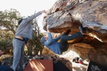 Bouldering in Hueco Tanks on 02/17/2019 with Blue Lizard Climbing and Yoga

Filename: SRM_20190217_1726130.jpg
Aperture: f/4.0
Shutter Speed: 1/320
Body: Canon EOS-1D Mark II
Lens: Canon EF 16-35mm f/2.8 L