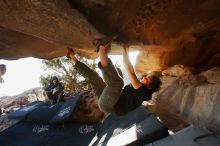 Bouldering in Hueco Tanks on 02/17/2019 with Blue Lizard Climbing and Yoga

Filename: SRM_20190217_1730240.jpg
Aperture: f/4.0
Shutter Speed: 1/250
Body: Canon EOS-1D Mark II
Lens: Canon EF 16-35mm f/2.8 L