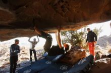 Bouldering in Hueco Tanks on 02/17/2019 with Blue Lizard Climbing and Yoga

Filename: SRM_20190217_1730420.jpg
Aperture: f/4.0
Shutter Speed: 1/250
Body: Canon EOS-1D Mark II
Lens: Canon EF 16-35mm f/2.8 L
