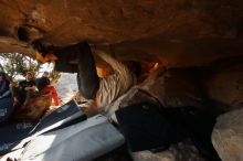 Bouldering in Hueco Tanks on 02/17/2019 with Blue Lizard Climbing and Yoga

Filename: SRM_20190217_1737430.jpg
Aperture: f/4.0
Shutter Speed: 1/250
Body: Canon EOS-1D Mark II
Lens: Canon EF 16-35mm f/2.8 L