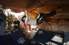 Bouldering in Hueco Tanks on 02/17/2019 with Blue Lizard Climbing and Yoga

Filename: SRM_20190217_1738240.jpg
Aperture: f/4.0
Shutter Speed: 1/250
Body: Canon EOS-1D Mark II
Lens: Canon EF 16-35mm f/2.8 L