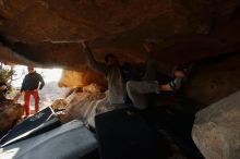 Bouldering in Hueco Tanks on 02/17/2019 with Blue Lizard Climbing and Yoga

Filename: SRM_20190217_1739320.jpg
Aperture: f/4.0
Shutter Speed: 1/250
Body: Canon EOS-1D Mark II
Lens: Canon EF 16-35mm f/2.8 L