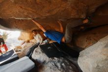 Bouldering in Hueco Tanks on 02/17/2019 with Blue Lizard Climbing and Yoga

Filename: SRM_20190217_1740470.jpg
Aperture: f/4.0
Shutter Speed: 1/250
Body: Canon EOS-1D Mark II
Lens: Canon EF 16-35mm f/2.8 L