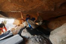 Bouldering in Hueco Tanks on 02/17/2019 with Blue Lizard Climbing and Yoga

Filename: SRM_20190217_1740471.jpg
Aperture: f/4.0
Shutter Speed: 1/250
Body: Canon EOS-1D Mark II
Lens: Canon EF 16-35mm f/2.8 L