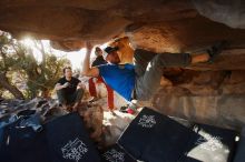 Bouldering in Hueco Tanks on 02/17/2019 with Blue Lizard Climbing and Yoga

Filename: SRM_20190217_1741310.jpg
Aperture: f/4.0
Shutter Speed: 1/250
Body: Canon EOS-1D Mark II
Lens: Canon EF 16-35mm f/2.8 L
