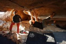 Bouldering in Hueco Tanks on 02/17/2019 with Blue Lizard Climbing and Yoga

Filename: SRM_20190217_1742090.jpg
Aperture: f/4.0
Shutter Speed: 1/250
Body: Canon EOS-1D Mark II
Lens: Canon EF 16-35mm f/2.8 L