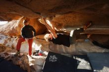 Bouldering in Hueco Tanks on 02/17/2019 with Blue Lizard Climbing and Yoga

Filename: SRM_20190217_1742110.jpg
Aperture: f/4.0
Shutter Speed: 1/250
Body: Canon EOS-1D Mark II
Lens: Canon EF 16-35mm f/2.8 L