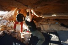 Bouldering in Hueco Tanks on 02/17/2019 with Blue Lizard Climbing and Yoga

Filename: SRM_20190217_1742130.jpg
Aperture: f/4.0
Shutter Speed: 1/250
Body: Canon EOS-1D Mark II
Lens: Canon EF 16-35mm f/2.8 L