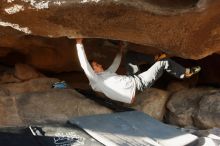 Bouldering in Hueco Tanks on 02/17/2019 with Blue Lizard Climbing and Yoga

Filename: SRM_20190217_1744150.jpg
Aperture: f/4.0
Shutter Speed: 1/250
Body: Canon EOS-1D Mark II
Lens: Canon EF 16-35mm f/2.8 L