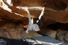 Bouldering in Hueco Tanks on 02/17/2019 with Blue Lizard Climbing and Yoga

Filename: SRM_20190217_1744260.jpg
Aperture: f/4.0
Shutter Speed: 1/250
Body: Canon EOS-1D Mark II
Lens: Canon EF 16-35mm f/2.8 L