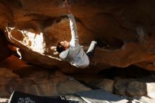 Bouldering in Hueco Tanks on 02/17/2019 with Blue Lizard Climbing and Yoga

Filename: SRM_20190217_1744420.jpg
Aperture: f/5.0
Shutter Speed: 1/250
Body: Canon EOS-1D Mark II
Lens: Canon EF 16-35mm f/2.8 L