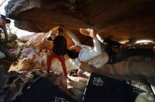 Bouldering in Hueco Tanks on 02/17/2019 with Blue Lizard Climbing and Yoga

Filename: SRM_20190217_1744530.jpg
Aperture: f/5.0
Shutter Speed: 1/250
Body: Canon EOS-1D Mark II
Lens: Canon EF 16-35mm f/2.8 L