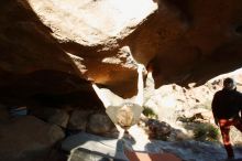 Bouldering in Hueco Tanks on 02/17/2019 with Blue Lizard Climbing and Yoga

Filename: SRM_20190217_1748590.jpg
Aperture: f/5.6
Shutter Speed: 1/250
Body: Canon EOS-1D Mark II
Lens: Canon EF 16-35mm f/2.8 L