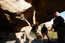 Bouldering in Hueco Tanks on 02/17/2019 with Blue Lizard Climbing and Yoga

Filename: SRM_20190217_1749090.jpg
Aperture: f/7.1
Shutter Speed: 1/250
Body: Canon EOS-1D Mark II
Lens: Canon EF 16-35mm f/2.8 L