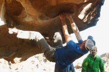 Bouldering in Hueco Tanks on 02/17/2019 with Blue Lizard Climbing and Yoga

Filename: SRM_20190217_1752200.jpg
Aperture: f/4.0
Shutter Speed: 1/400
Body: Canon EOS-1D Mark II
Lens: Canon EF 50mm f/1.8 II