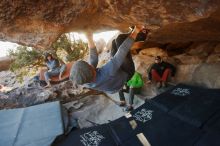 Bouldering in Hueco Tanks on 02/17/2019 with Blue Lizard Climbing and Yoga

Filename: SRM_20190217_1801120.jpg
Aperture: f/4.0
Shutter Speed: 1/250
Body: Canon EOS-1D Mark II
Lens: Canon EF 16-35mm f/2.8 L