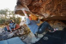 Bouldering in Hueco Tanks on 02/17/2019 with Blue Lizard Climbing and Yoga

Filename: SRM_20190217_1801220.jpg
Aperture: f/4.0
Shutter Speed: 1/250
Body: Canon EOS-1D Mark II
Lens: Canon EF 16-35mm f/2.8 L