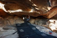 Bouldering in Hueco Tanks on 02/17/2019 with Blue Lizard Climbing and Yoga

Filename: SRM_20190217_1804500.jpg
Aperture: f/4.5
Shutter Speed: 1/200
Body: Canon EOS-1D Mark II
Lens: Canon EF 16-35mm f/2.8 L
