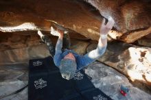 Bouldering in Hueco Tanks on 02/17/2019 with Blue Lizard Climbing and Yoga

Filename: SRM_20190217_1805130.jpg
Aperture: f/4.5
Shutter Speed: 1/200
Body: Canon EOS-1D Mark II
Lens: Canon EF 16-35mm f/2.8 L