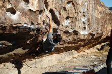 Bouldering in Hueco Tanks on 02/22/2019 with Blue Lizard Climbing and Yoga

Filename: SRM_20190222_1003590.jpg
Aperture: f/2.8
Shutter Speed: 1/2000
Body: Canon EOS-1D Mark II
Lens: Canon EF 50mm f/1.8 II