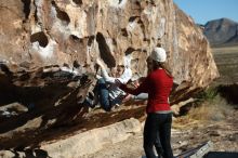 Bouldering in Hueco Tanks on 02/22/2019 with Blue Lizard Climbing and Yoga

Filename: SRM_20190222_1006211.jpg
Aperture: f/2.8
Shutter Speed: 1/2000
Body: Canon EOS-1D Mark II
Lens: Canon EF 50mm f/1.8 II