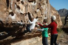 Bouldering in Hueco Tanks on 02/22/2019 with Blue Lizard Climbing and Yoga

Filename: SRM_20190222_1006240.jpg
Aperture: f/2.8
Shutter Speed: 1/2500
Body: Canon EOS-1D Mark II
Lens: Canon EF 50mm f/1.8 II