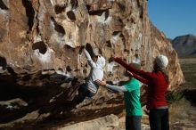 Bouldering in Hueco Tanks on 02/22/2019 with Blue Lizard Climbing and Yoga

Filename: SRM_20190222_1006270.jpg
Aperture: f/4.0
Shutter Speed: 1/1250
Body: Canon EOS-1D Mark II
Lens: Canon EF 50mm f/1.8 II