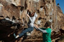 Bouldering in Hueco Tanks on 02/22/2019 with Blue Lizard Climbing and Yoga

Filename: SRM_20190222_1006360.jpg
Aperture: f/4.0
Shutter Speed: 1/1250
Body: Canon EOS-1D Mark II
Lens: Canon EF 50mm f/1.8 II