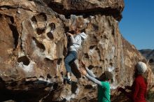 Bouldering in Hueco Tanks on 02/22/2019 with Blue Lizard Climbing and Yoga

Filename: SRM_20190222_1006550.jpg
Aperture: f/4.0
Shutter Speed: 1/1250
Body: Canon EOS-1D Mark II
Lens: Canon EF 50mm f/1.8 II