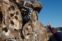 Bouldering in Hueco Tanks on 02/22/2019 with Blue Lizard Climbing and Yoga

Filename: SRM_20190222_1008430.jpg
Aperture: f/4.0
Shutter Speed: 1/1250
Body: Canon EOS-1D Mark II
Lens: Canon EF 50mm f/1.8 II