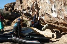 Bouldering in Hueco Tanks on 02/22/2019 with Blue Lizard Climbing and Yoga

Filename: SRM_20190222_1009290.jpg
Aperture: f/4.0
Shutter Speed: 1/500
Body: Canon EOS-1D Mark II
Lens: Canon EF 50mm f/1.8 II