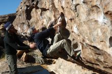 Bouldering in Hueco Tanks on 02/22/2019 with Blue Lizard Climbing and Yoga

Filename: SRM_20190222_1009380.jpg
Aperture: f/4.0
Shutter Speed: 1/800
Body: Canon EOS-1D Mark II
Lens: Canon EF 50mm f/1.8 II