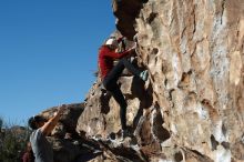 Bouldering in Hueco Tanks on 02/22/2019 with Blue Lizard Climbing and Yoga

Filename: SRM_20190222_1011200.jpg
Aperture: f/4.0
Shutter Speed: 1/800
Body: Canon EOS-1D Mark II
Lens: Canon EF 50mm f/1.8 II