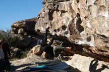 Bouldering in Hueco Tanks on 02/22/2019 with Blue Lizard Climbing and Yoga

Filename: SRM_20190222_1012170.jpg
Aperture: f/4.0
Shutter Speed: 1/640
Body: Canon EOS-1D Mark II
Lens: Canon EF 50mm f/1.8 II