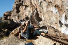 Bouldering in Hueco Tanks on 02/22/2019 with Blue Lizard Climbing and Yoga

Filename: SRM_20190222_1014540.jpg
Aperture: f/4.0
Shutter Speed: 1/800
Body: Canon EOS-1D Mark II
Lens: Canon EF 50mm f/1.8 II