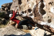Bouldering in Hueco Tanks on 02/22/2019 with Blue Lizard Climbing and Yoga

Filename: SRM_20190222_1016461.jpg
Aperture: f/4.0
Shutter Speed: 1/500
Body: Canon EOS-1D Mark II
Lens: Canon EF 50mm f/1.8 II