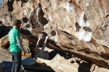 Bouldering in Hueco Tanks on 02/22/2019 with Blue Lizard Climbing and Yoga

Filename: SRM_20190222_1017570.jpg
Aperture: f/4.0
Shutter Speed: 1/800
Body: Canon EOS-1D Mark II
Lens: Canon EF 50mm f/1.8 II