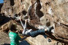 Bouldering in Hueco Tanks on 02/22/2019 with Blue Lizard Climbing and Yoga

Filename: SRM_20190222_1018060.jpg
Aperture: f/4.0
Shutter Speed: 1/800
Body: Canon EOS-1D Mark II
Lens: Canon EF 50mm f/1.8 II