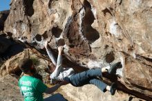 Bouldering in Hueco Tanks on 02/22/2019 with Blue Lizard Climbing and Yoga

Filename: SRM_20190222_1018070.jpg
Aperture: f/4.0
Shutter Speed: 1/800
Body: Canon EOS-1D Mark II
Lens: Canon EF 50mm f/1.8 II