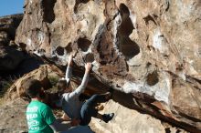 Bouldering in Hueco Tanks on 02/22/2019 with Blue Lizard Climbing and Yoga

Filename: SRM_20190222_1018100.jpg
Aperture: f/4.0
Shutter Speed: 1/800
Body: Canon EOS-1D Mark II
Lens: Canon EF 50mm f/1.8 II