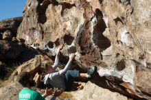 Bouldering in Hueco Tanks on 02/22/2019 with Blue Lizard Climbing and Yoga

Filename: SRM_20190222_1018150.jpg
Aperture: f/4.0
Shutter Speed: 1/800
Body: Canon EOS-1D Mark II
Lens: Canon EF 50mm f/1.8 II