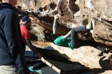 Bouldering in Hueco Tanks on 02/22/2019 with Blue Lizard Climbing and Yoga

Filename: SRM_20190222_1020270.jpg
Aperture: f/4.0
Shutter Speed: 1/500
Body: Canon EOS-1D Mark II
Lens: Canon EF 50mm f/1.8 II